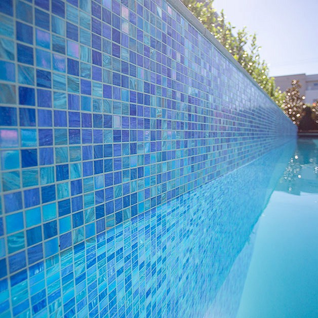 Beautiful pool tiles
